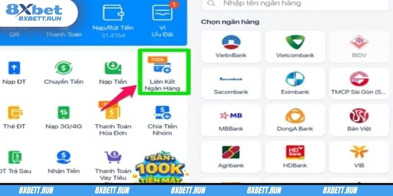 Giao dịch qua chuyển khoản ngân hàng